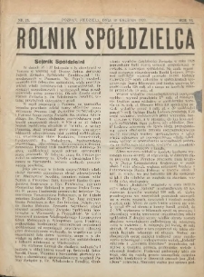 Rolnik-Sp&oacute;łdzielca 1929.12.15 R.6 Nr25