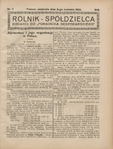 Rolnik-Spółdzielca 1924.06.08 R.1 Nr5