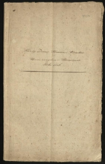 Katalog drzew, krzew&oacute;w i kwiat&oacute;w, kt&oacute;re się znayduią w Konarzewie roku 1816