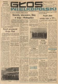 Głos Wielkopolski. 1974.11.06 R.30 nr259 Wyd.A