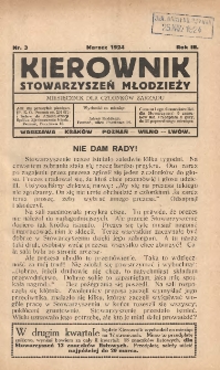 Kierownik Stowarzyszeń Młodzieży 1924.03 R.3 Nr3