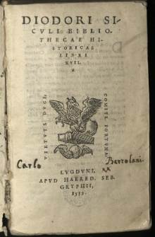 Bibliothecae historicae libri XVII