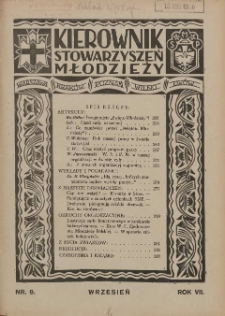 Kierownik Stowarzyszeń Młodzieży 1928.09 R.7 Nr9