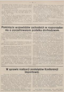 Pominięcie województw zachodnich w rozporządzeniu o zryczałtowanympodatku dochodowym