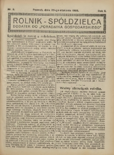 Rolnik-Sp&oacute;łdzielca 1925.01.25 R.2 Nr2