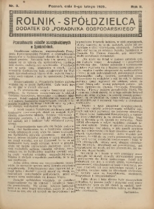 Rolnik-Sp&oacute;łdzielca 1925.02.08 R.2 Nr3