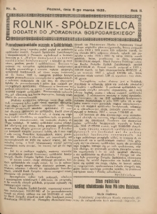 Rolnik-Sp&oacute;łdzielca 1925.03.08 R.2 Nr5
