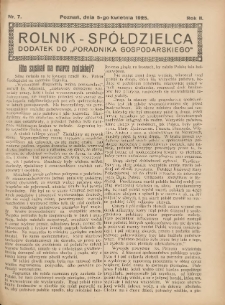 Rolnik-Sp&oacute;łdzielca 1925.04.05 R.2 Nr7