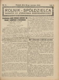 Rolnik-Sp&oacute;łdzielca 1925.06.28 R.2 Nr13