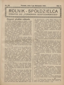 Rolnik-Sp&oacute;łdzielca 1925.10.18 R.2 Nr21