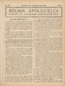 Rolnik-Sp&oacute;łdzielca 1925.12.13 R.2 Nr25