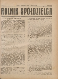 Rolnik-Sp&oacute;łdzielca 1930.03.02 R.7 Nr5
