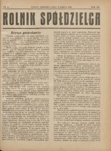 Rolnik-Sp&oacute;łdzielca 1930.03.16 R.7 Nr6