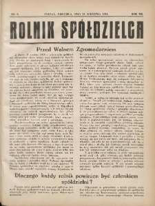 Rolnik-Sp&oacute;łdzielca 1930.04.27 R.7 Nr9