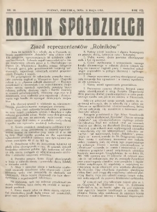 Rolnik-Sp&oacute;łdzielca 1930.05.11 R.7 Nr10