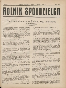 Rolnik-Sp&oacute;łdzielca 1930.06.08 R.7 Nr12