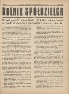 Rolnik-Sp&oacute;łdzielca 1930.08.03 R.7 Nr16