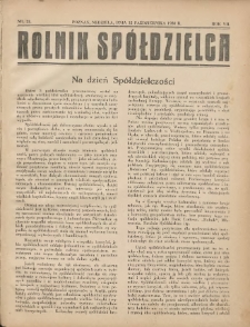 Rolnik-Sp&oacute;łdzielca 1930.10.12 R.7 Nr21