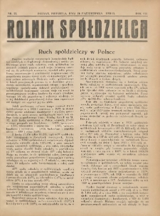 Rolnik-Sp&oacute;łdzielca 1930.10.26 R.7 Nr22