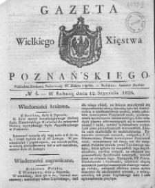Gazeta Wielkiego Xięstwa Poznańskiego 1828.01.12 Nr 4