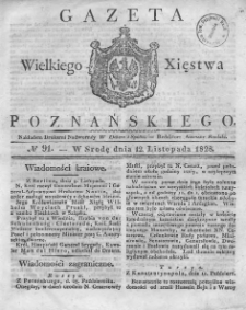 Gazeta Wielkiego Xięstwa Poznańskiego 1828.11.12 Nr 91