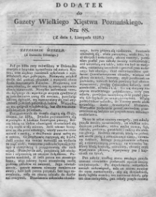 Dodatek do Nr88 Gazety Wielkiego Xięstwa Poznańskiego 1828.11.01