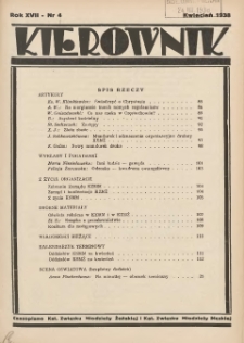 Kierownik: czasopismo Kat. Związku Młodzieży Żeńskiej i Kat. Związku Młodzieży Męskiej 1938.04 R.17 Nr4