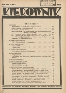 Kierownik: czasopismo Kat. Związku Młodzieży Żeńskiej i Kat. Związku Młodzieży Męskiej 1938.05 R.17 Nr5