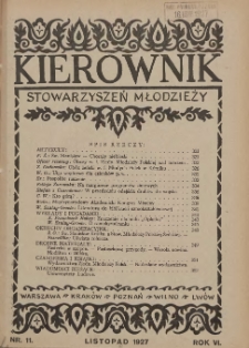 Kierownik Stowarzyszeń Młodzieży 1927.11 R.6 Nr11