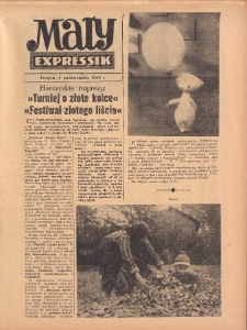 Mały Expressik: Bezpłatny dodatek "Expressu Poznańskiego" 1960.10.01