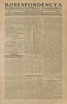 Korespondencya Wojennej Centrali Handlowej. 1918.04.01 R.2 Nr 7