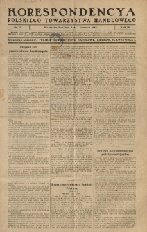 Korespondencya Polskiego Towarzystwa Handlowego. 1919.08.01 R.3 Nr 13