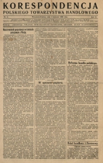 Korespondencya Polskiego Towarzystwa Handlowego. 1920.04.01 R.4 Nr 5