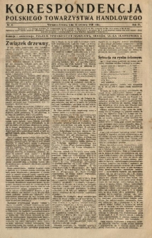 Korespondencya Polskiego Towarzystwa Handlowego. 1920.04.15 R.4 Nr 6