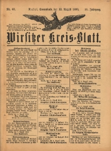 Wirsitzer Kreis-Blatt: herausgegeben vom Königlichen Landraths-Amte 1899.08.12 Jg.55 Nr63