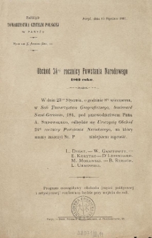 Obch&oacute;d 24ej rocznicy Powstania Narodowego 1863 roku