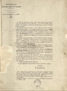 [Zaproszenie Inc.:] "W dniu 10 Października 1861 roku podczas Horodelskiego Zjazdu..."