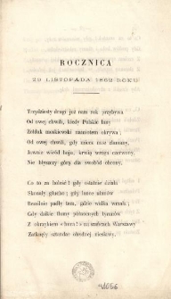 Rocznica 29 listopada 1862 roku