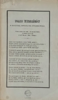 Toast wygnańc&oacute;w w rocznicę powstania styczniowego