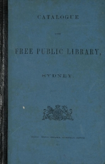 Catalogue of the Free Public Library Sydney