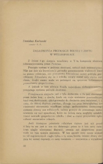 Zagadnienia produkcji rolnej i zbytu w Wielkopolsce