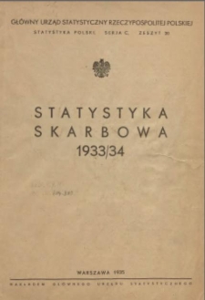 Statystyka skarbowa 1933/34