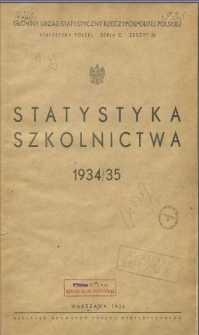 Statystyka szkolnictwa 1934/35
