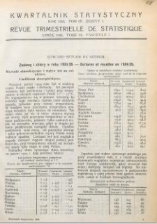 Zasiewy i zbiory w r. 1924-25