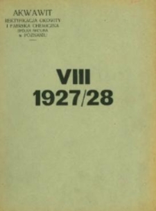 Sprawozdanie z czynności za rok obrotowy 1927/28.