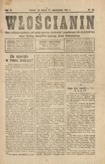 Włościanin : pismo polityczno-społeczne, poświęcone sprawom oświatowym i gospodarczym ludu włościańskiego. Organ Polskiego Stronnictwa Ludowego, okręgu Wielkopolskiego. 1922.10.17 R.4 Nr 55