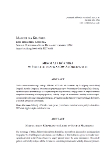 Mikołaj z Kórnika w świetle przekazów źródłowych. Pamiętnik Biblioteki Kórnickiej. Z.41