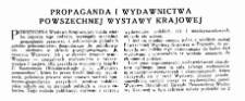 Propaganda i wydawnictwa Powszechnej Wystawy Krajowej