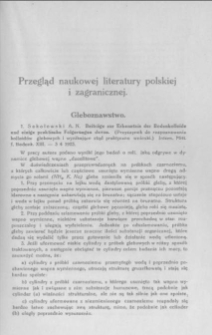 Przegląd naukowej literatury polskiej i zagranicznej