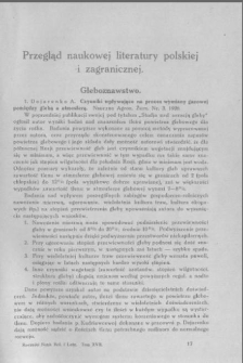 Przegląd naukowej literatury polskiej i zagranicznej